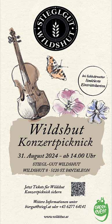 Besuchen Sie das Konzerthighlight mit der Philharmonie Salzburg am 31.08.2024 am Stiegl-Gut Wildshut.