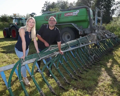 Victoria Seidl und Konrad Steiner sind am Ball geblieben beim Projekt „Brauereireststoffe“ verwerten.